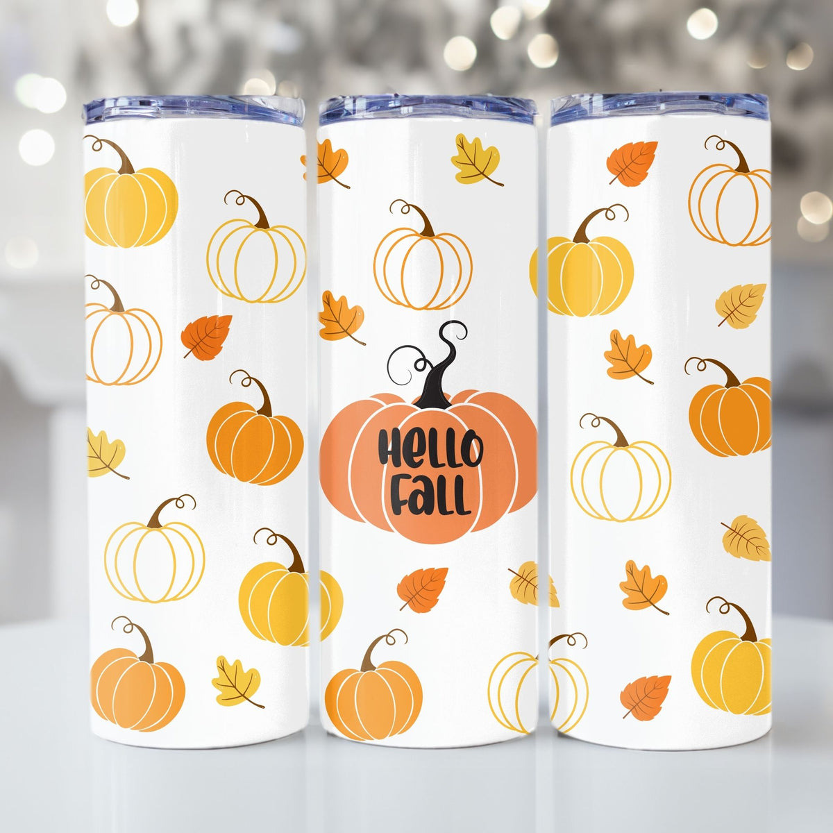 Hello Fall Pumpkin Tumbler