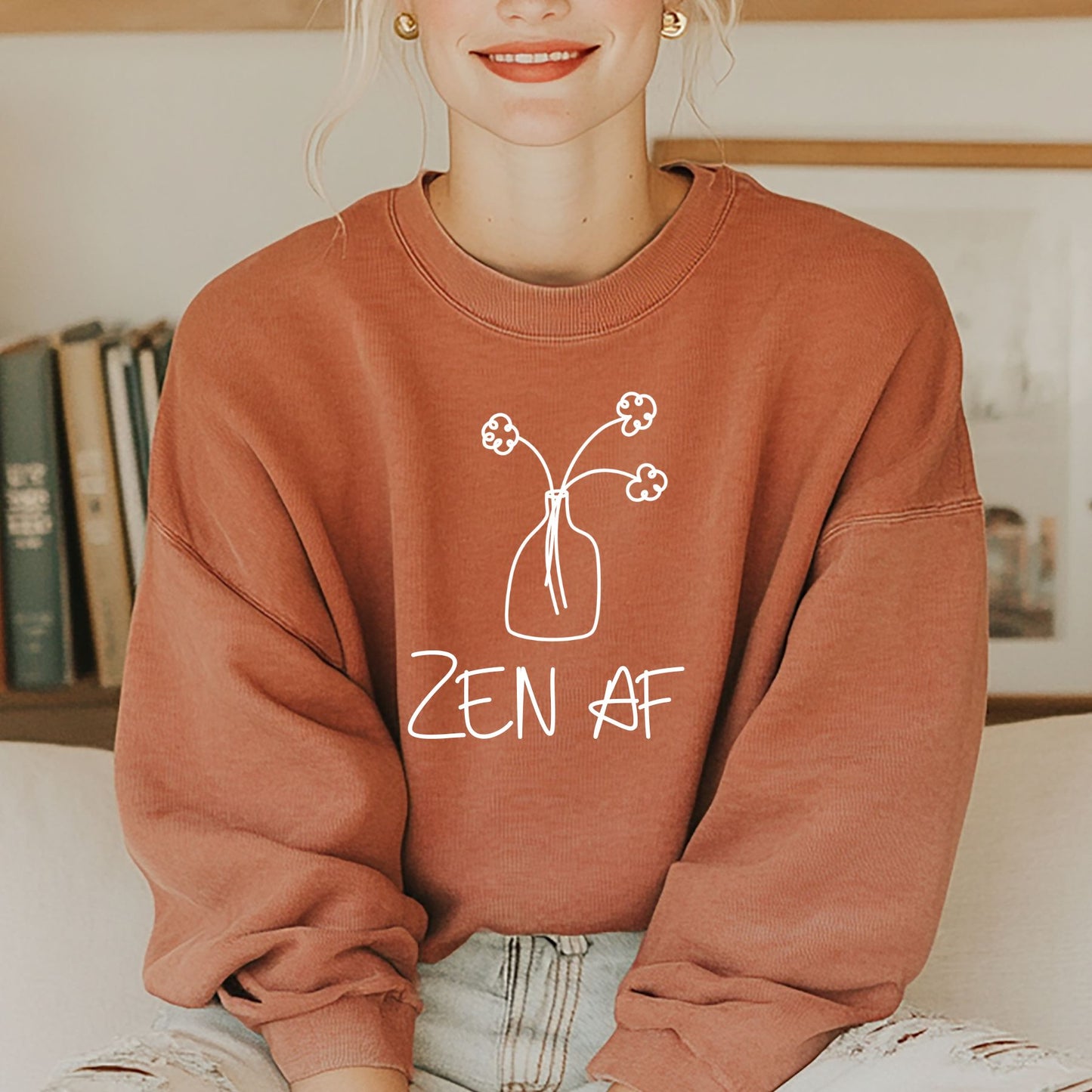 Zen AF on Yam Comfort Colors Crewneck