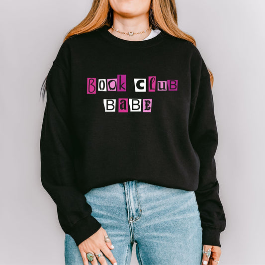 Book Club Babe Burn Book Crewneck