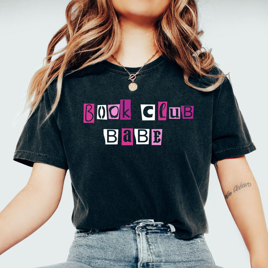 Book Club Babe T-shirt in Blossom