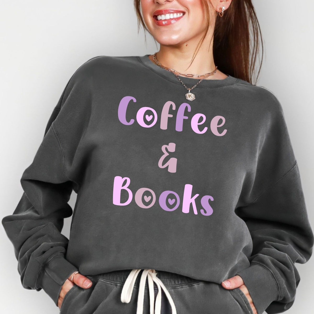 Coffee & Books on Comfort Colors