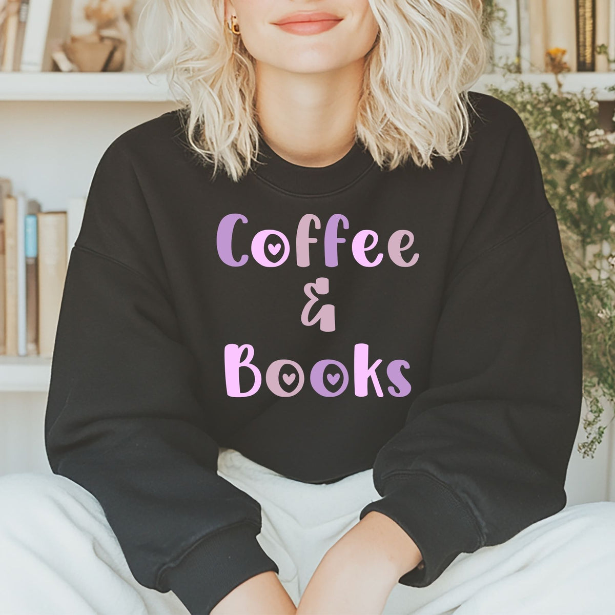 Coffee & Books on Comfort Colors