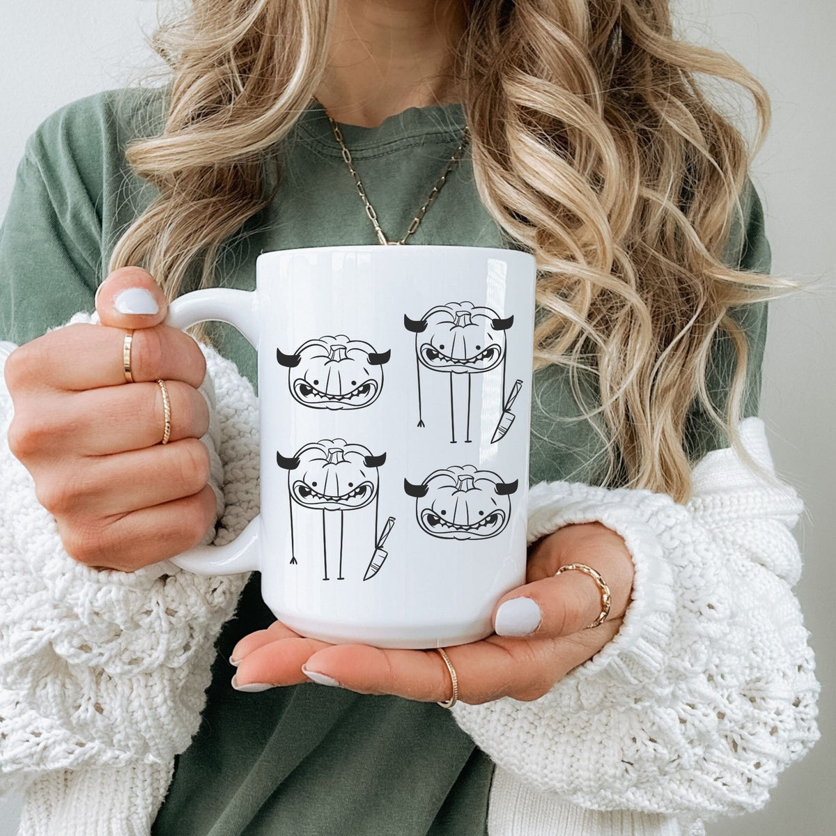 Creepy Pumpkin Mug