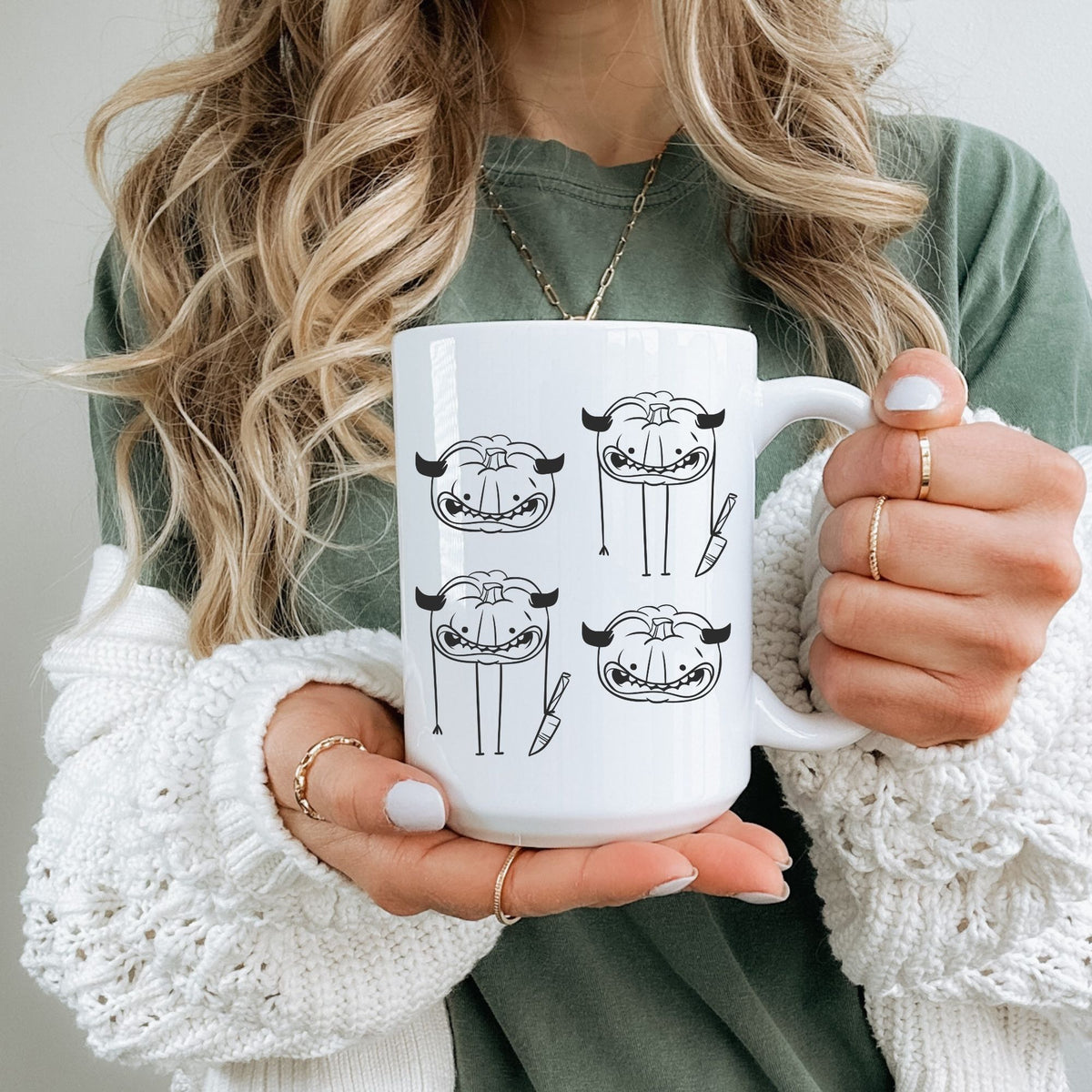 Creepy Pumpkin Mug