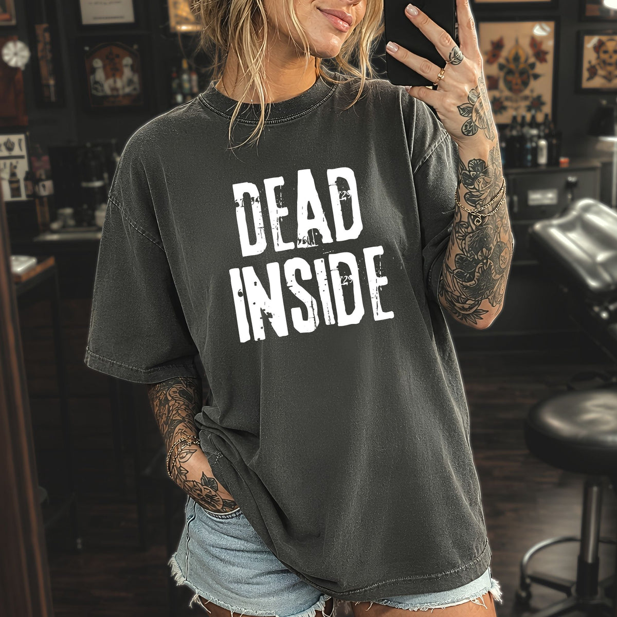 Dead Inside T-shirt in Black
