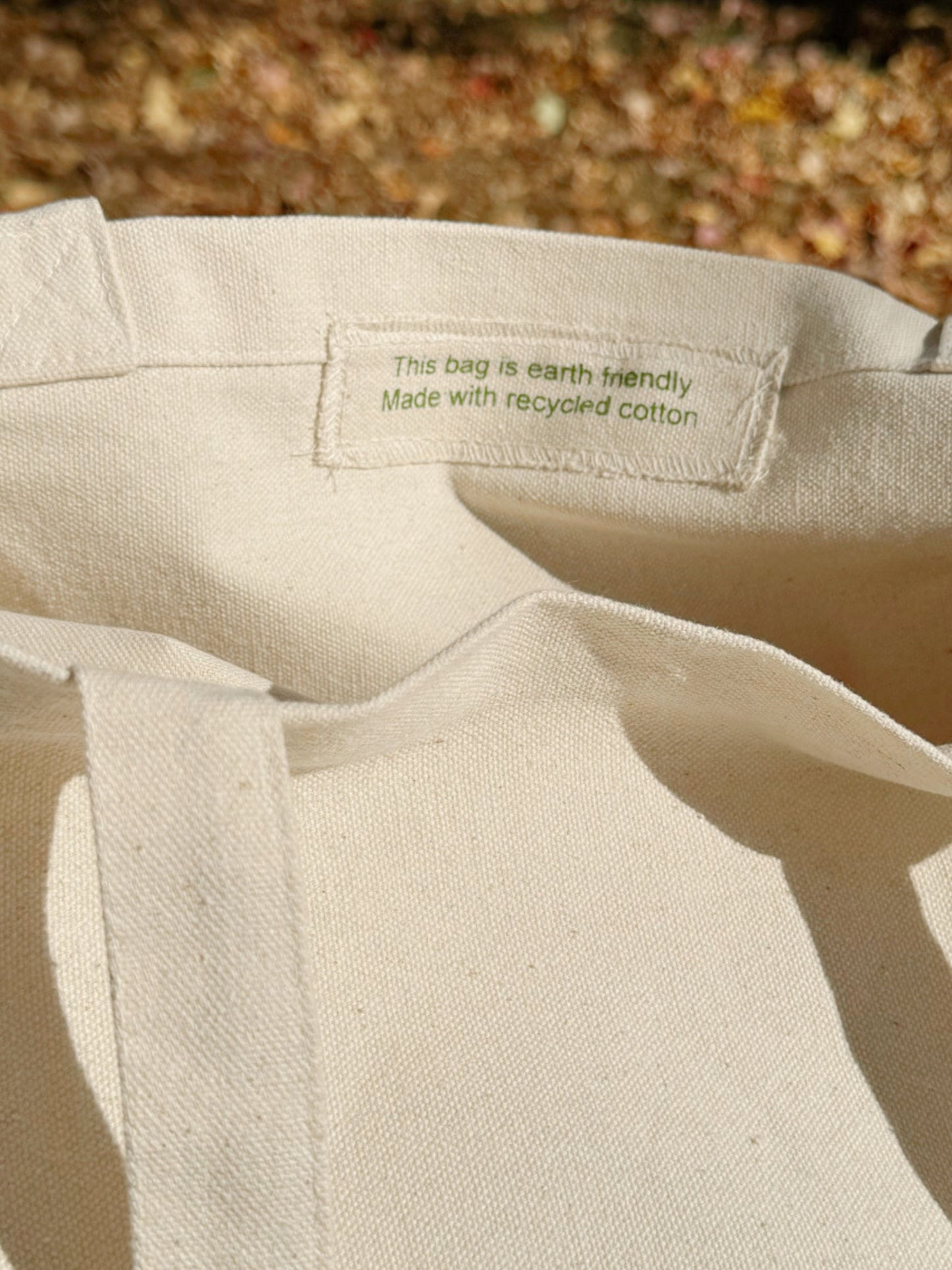 Recycled Canvas Tote Bag - Love Grows Here