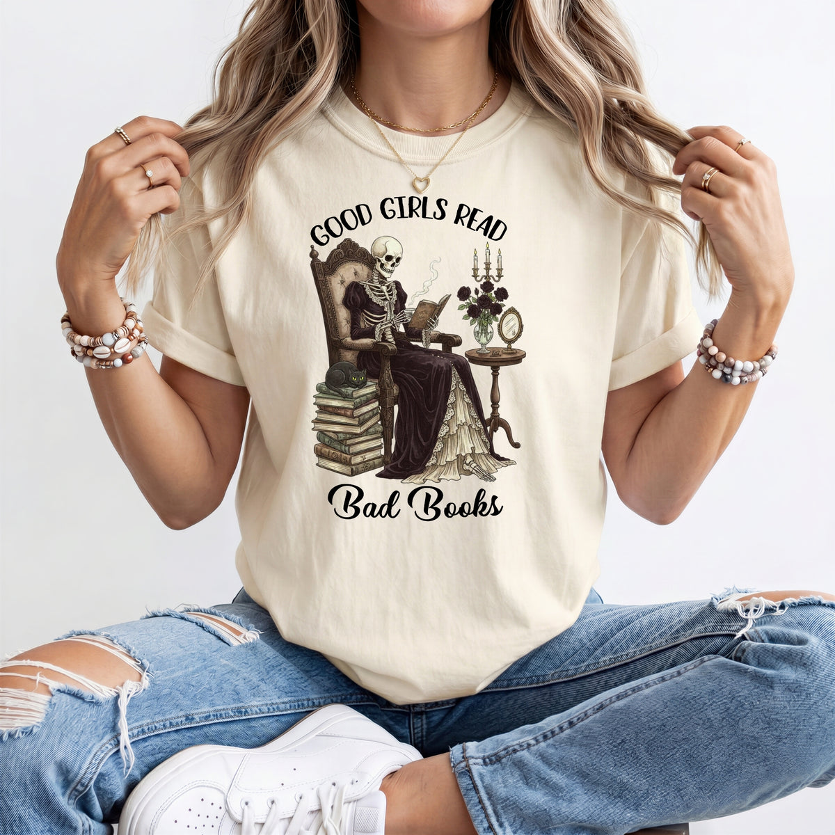 Good Girls Read Bad Books on Comfort Colors