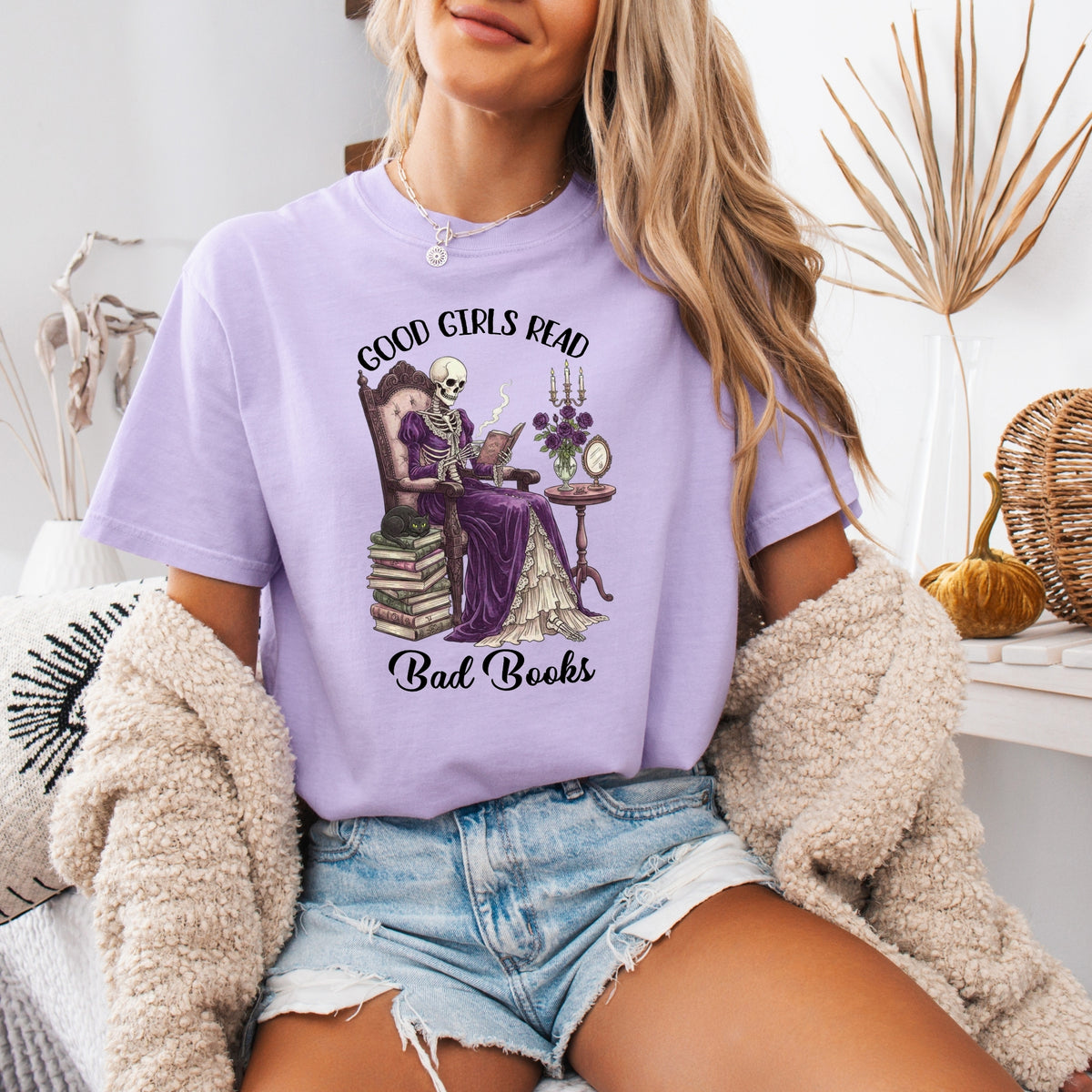 Good Girls Read Bad Books on Comfort Colors