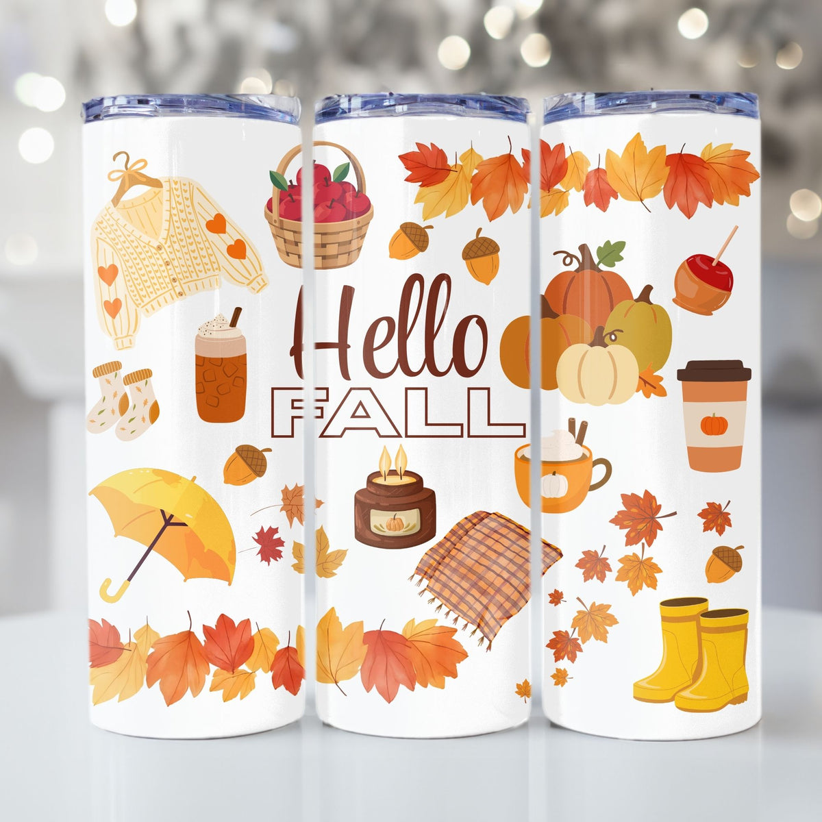 Hello Fall Vibes Tumbler