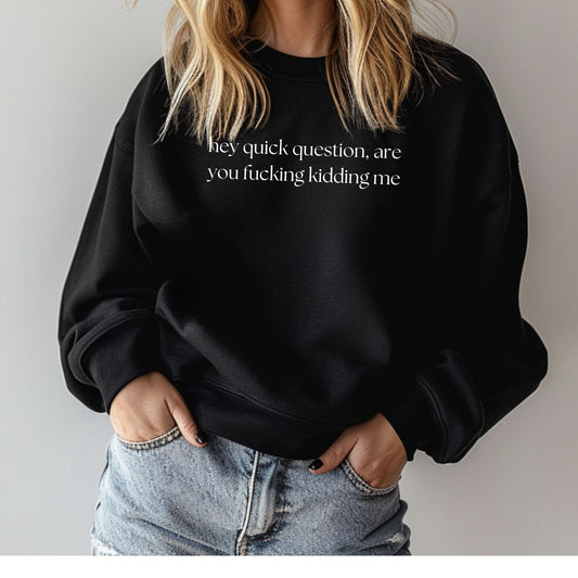 Hey Quick Question on Black Comfort Colors Crewneck