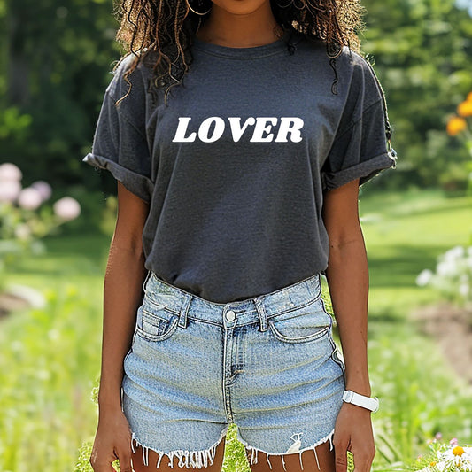 Lover T-shirt in Pepper