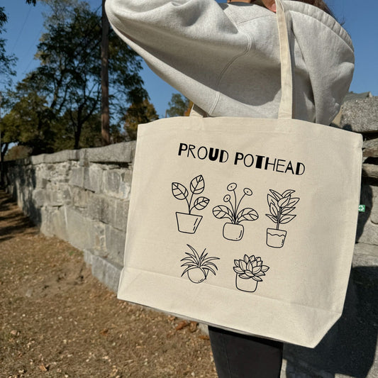Recycled Canvas Tote Bag - Proud Pothead